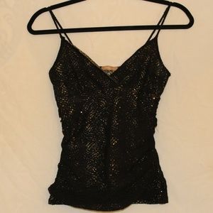 Vintage Twenty One Brand Gold Holographic Tank Top